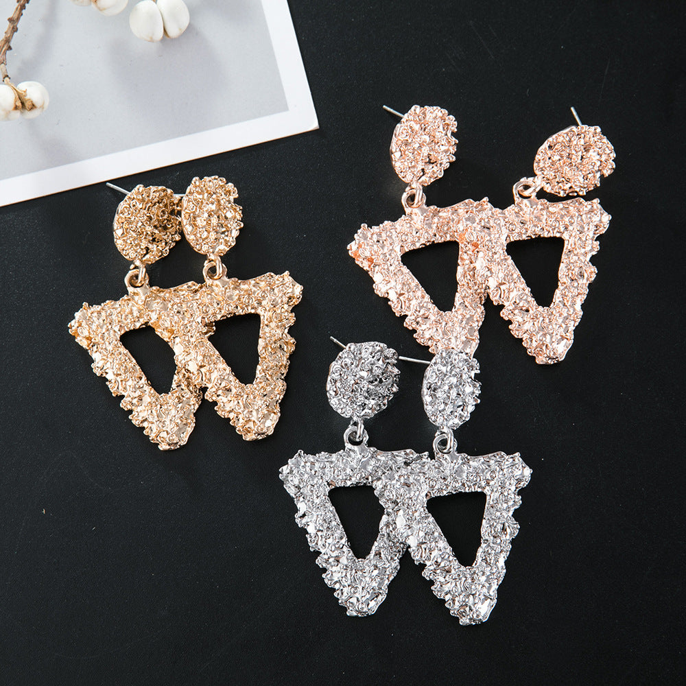 Triangle Creative Twist Surface Fashion Irregular Earrings