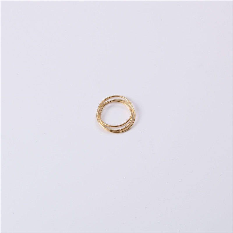 Women's Thin Seamless Gold Gold-plated Index Finger Rings