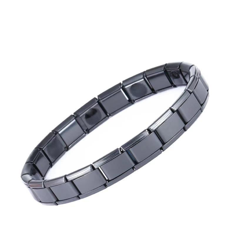 Einfache Magnettherapie-Armbänder aus Edelstahl für Damen und Herren