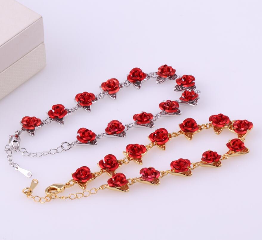 Women's Korean Style Simple Gold-plated Jewelry Rose Bracelets