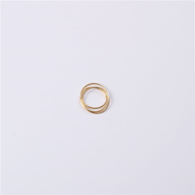 Women's Thin Seamless Gold Gold-plated Index Finger Rings