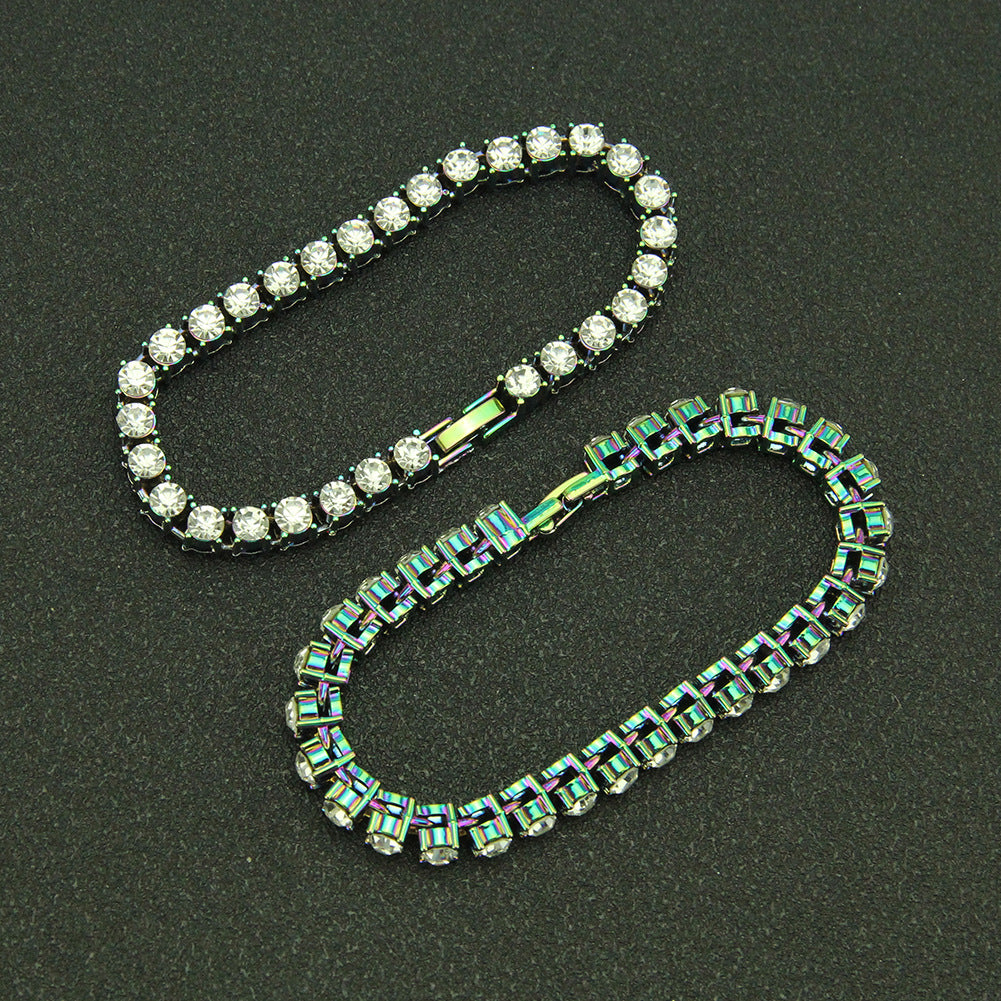 Men's Hip Hop Single Row Diamond Brace Bracelet