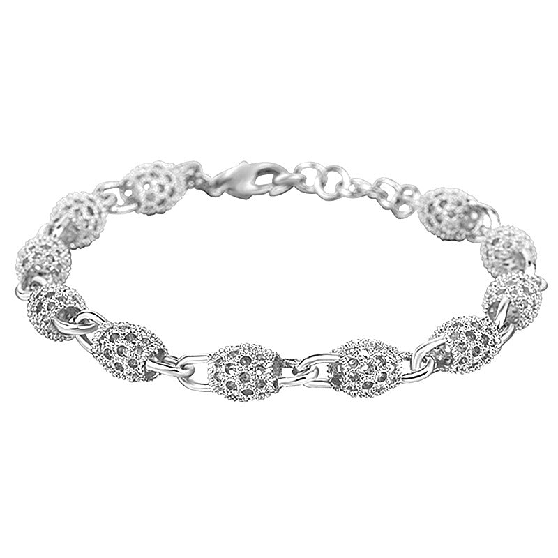 Rain Fashion Creative Oval Hollow Carved Bracelets