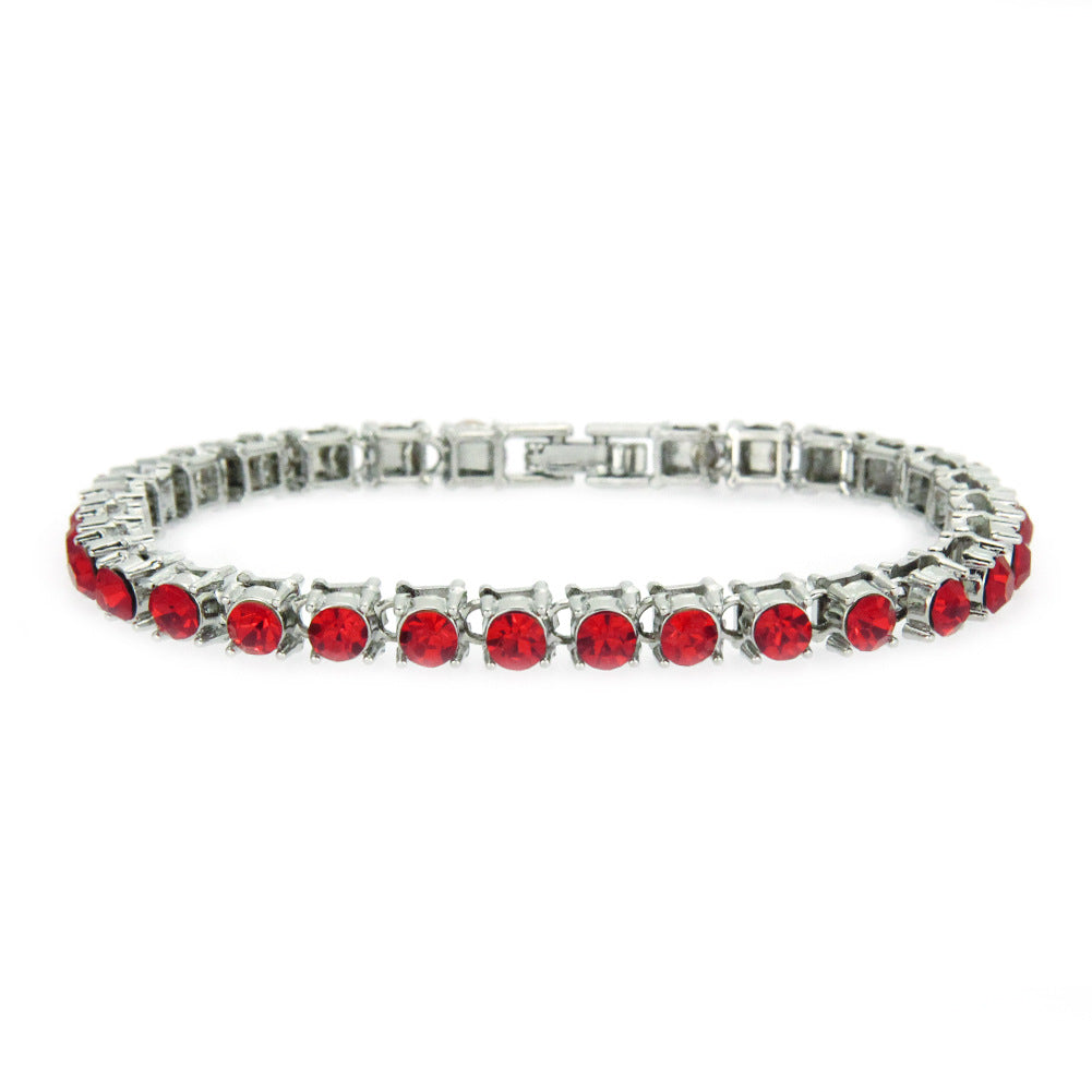 Men's Hip Hop Single Row Diamond Brace Bracelet