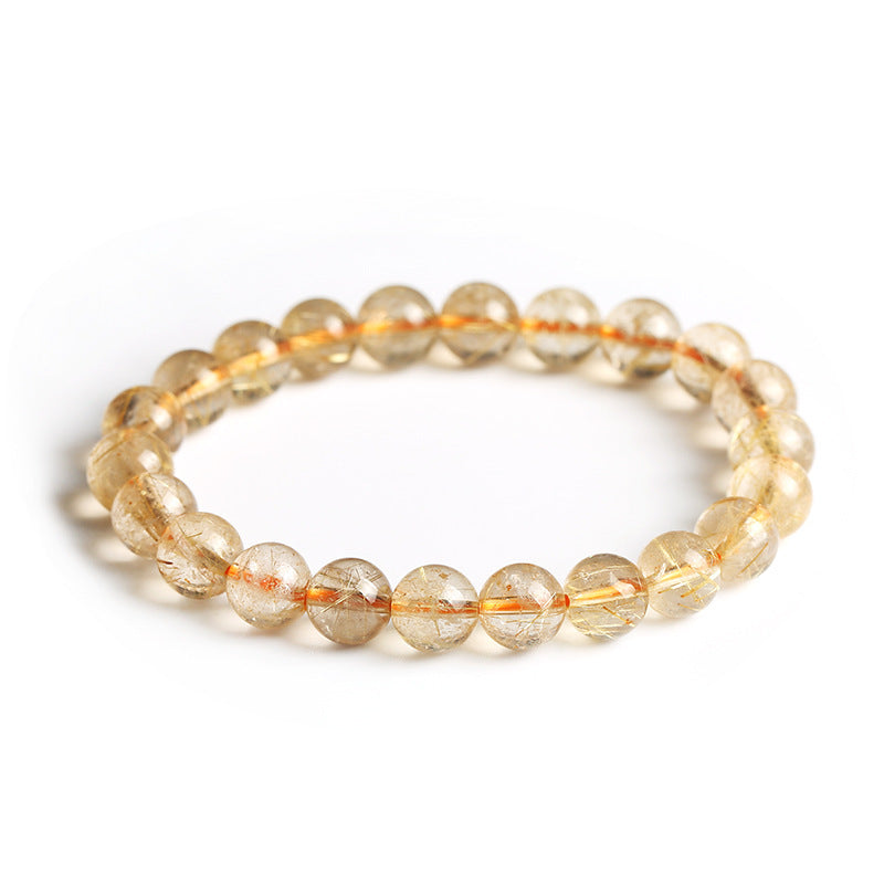 Rutilated Quartz Natural Crystal Rutile Hair Bracelets