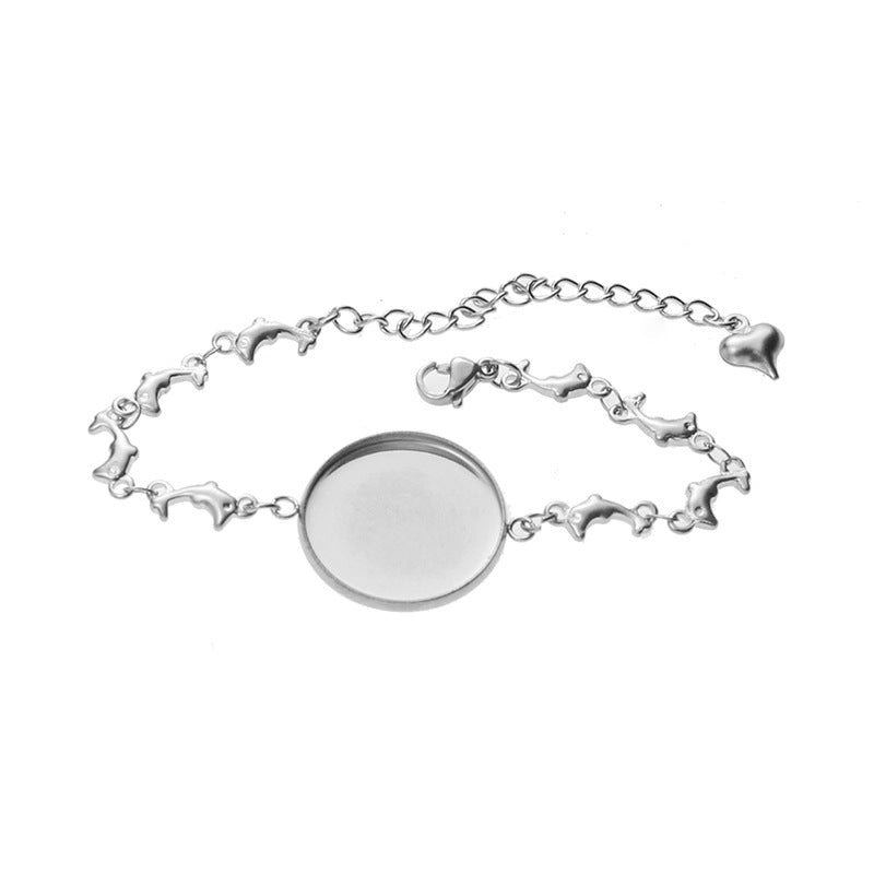 Steintablett-Basis-Stützrille, Kunststoff-Abdeckungsstücke, Armbänder