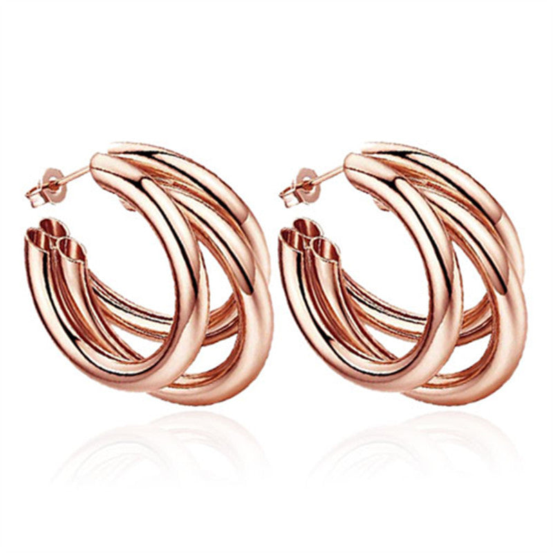 Cold Style Shaped Petite Geometric Metal Earrings