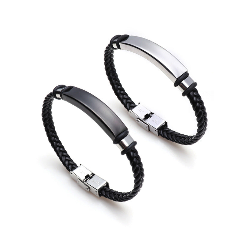 Men's Fashion Retro Titanium Steel Couple Gift Bracelets