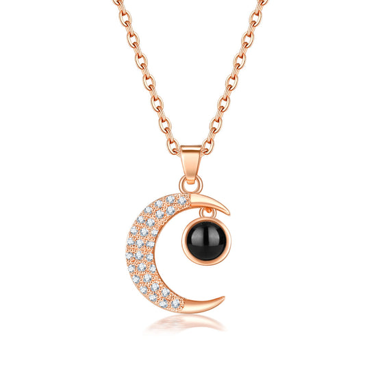 Creative Star Moon Language Love You Short Clavicle Necklaces