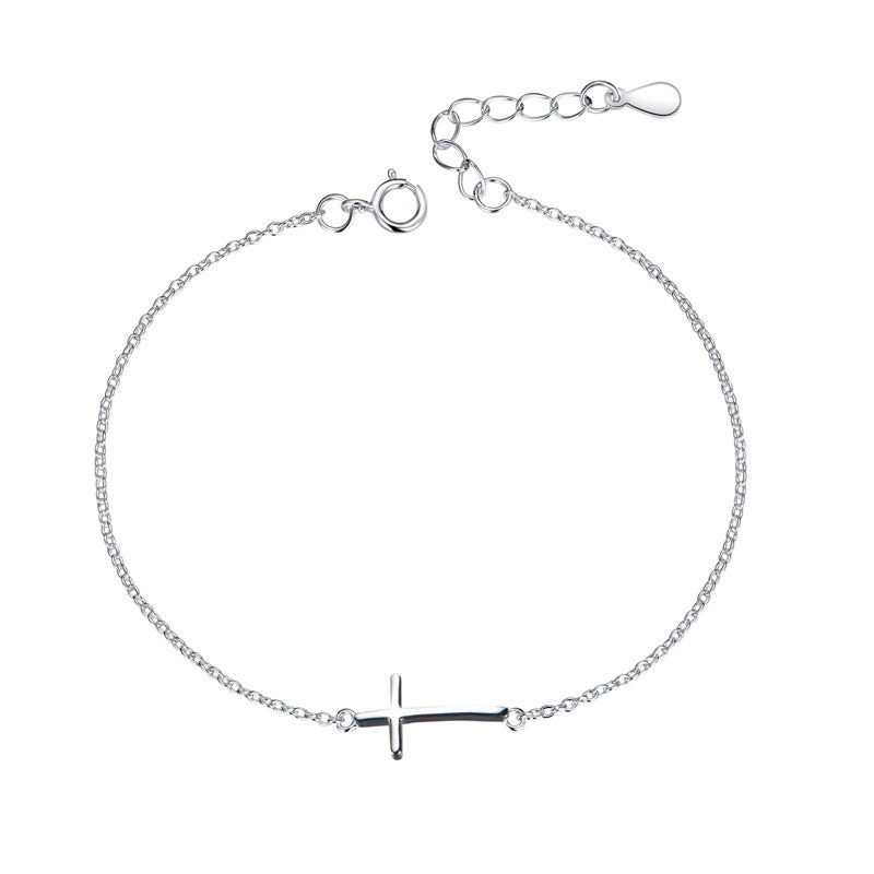 Bracelets de mode de personnalité en argent Sterling pour femme, croix