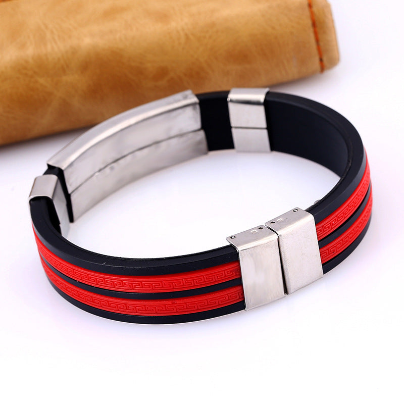 Men's Steel Personality Korean Style Fire Cloud Bracelets