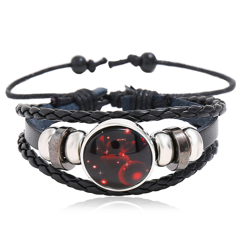 Rinderleder-Paar, kleines Geschenk, leuchtende Armbänder