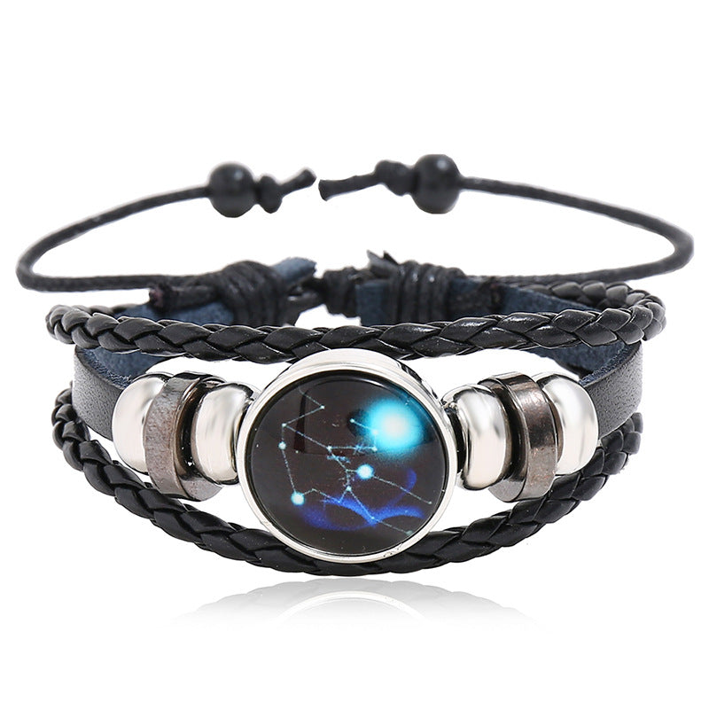 Rinderleder-Paar, kleines Geschenk, leuchtende Armbänder