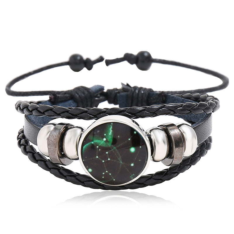 Rinderleder-Paar, kleines Geschenk, leuchtende Armbänder