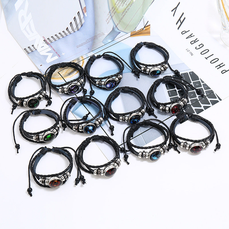 Cattle Leather Couple Small Gift Luminous Bracelets