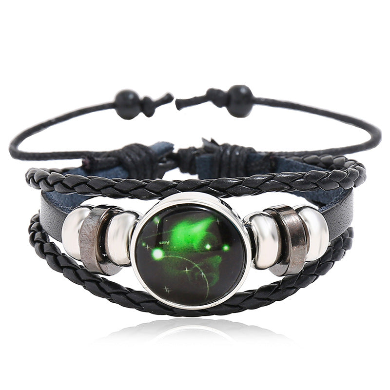 Rinderleder-Paar, kleines Geschenk, leuchtende Armbänder