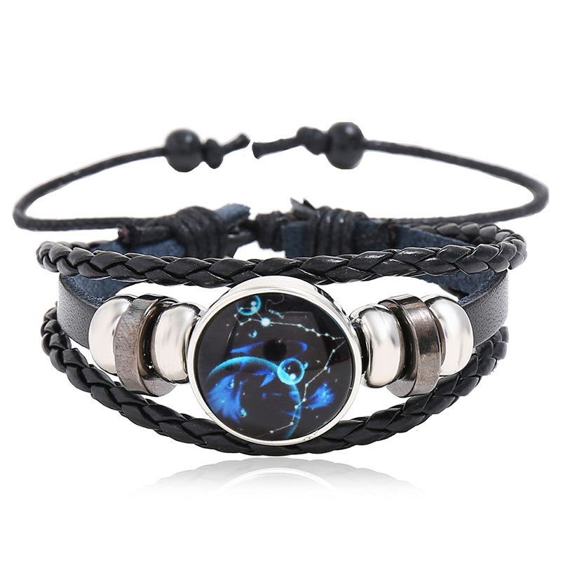 Rinderleder-Paar, kleines Geschenk, leuchtende Armbänder