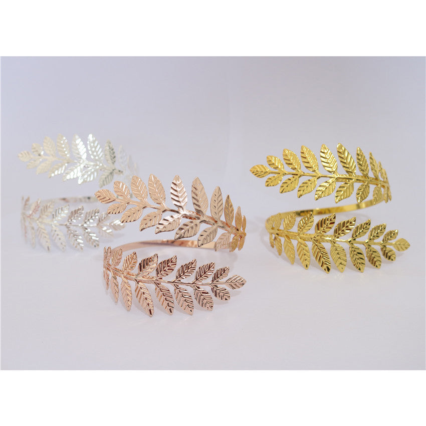 Armband Fashion Roman Goddess Branches Leaves Personality Punk Bracelet