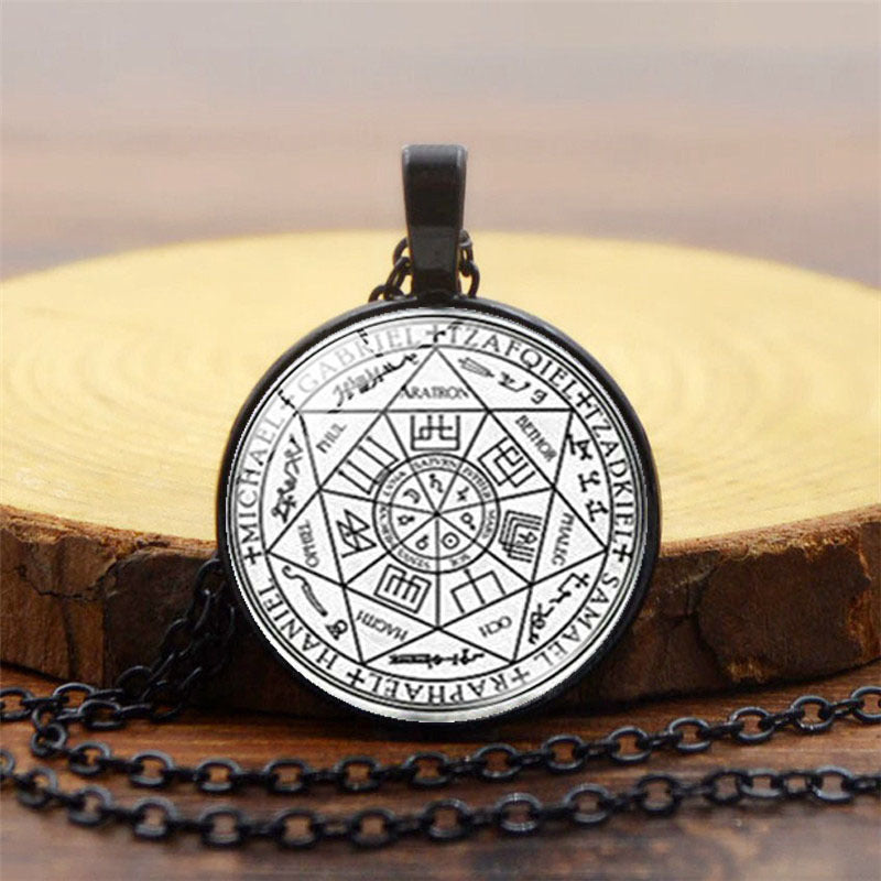 Women's Seven Angels Time Stone Vintage Sweater Necklaces