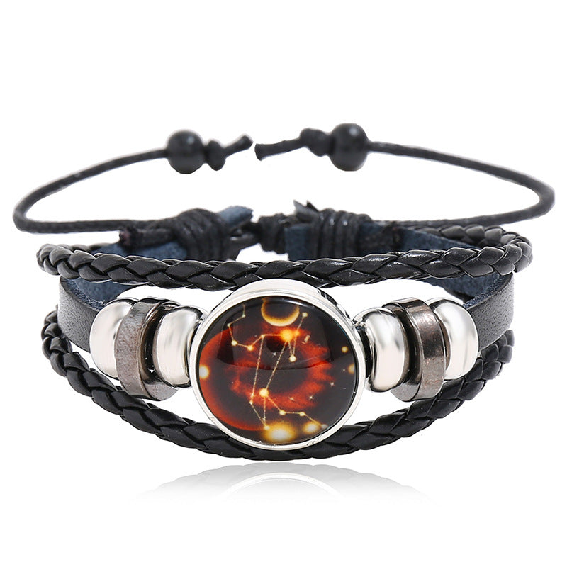 Rinderleder-Paar, kleines Geschenk, leuchtende Armbänder