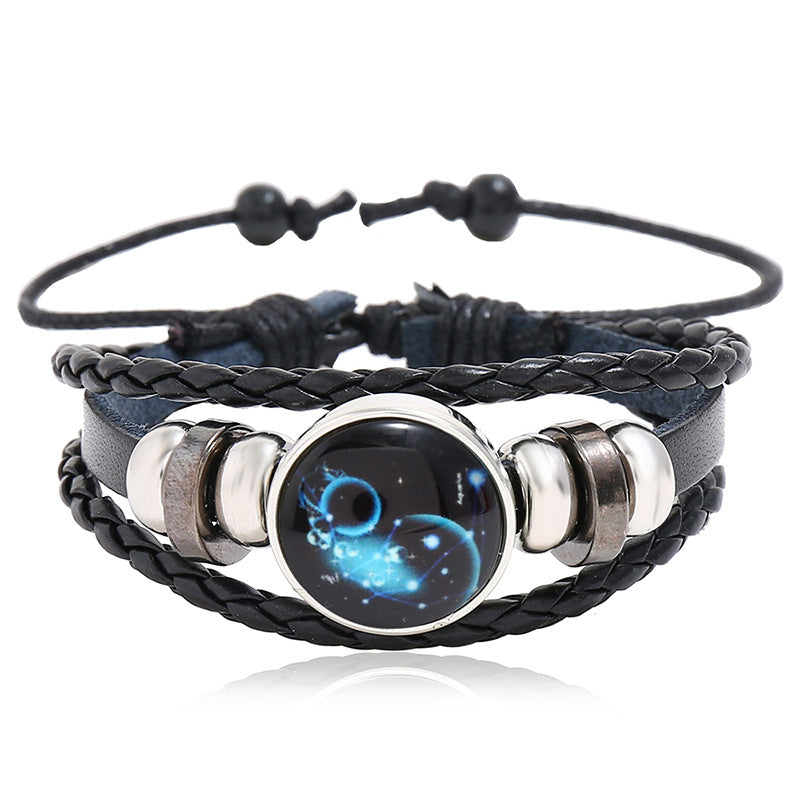 Rinderleder-Paar, kleines Geschenk, leuchtende Armbänder