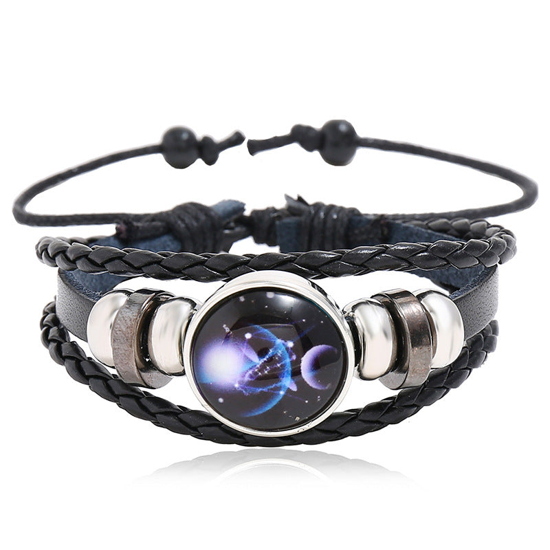 Rinderleder-Paar, kleines Geschenk, leuchtende Armbänder