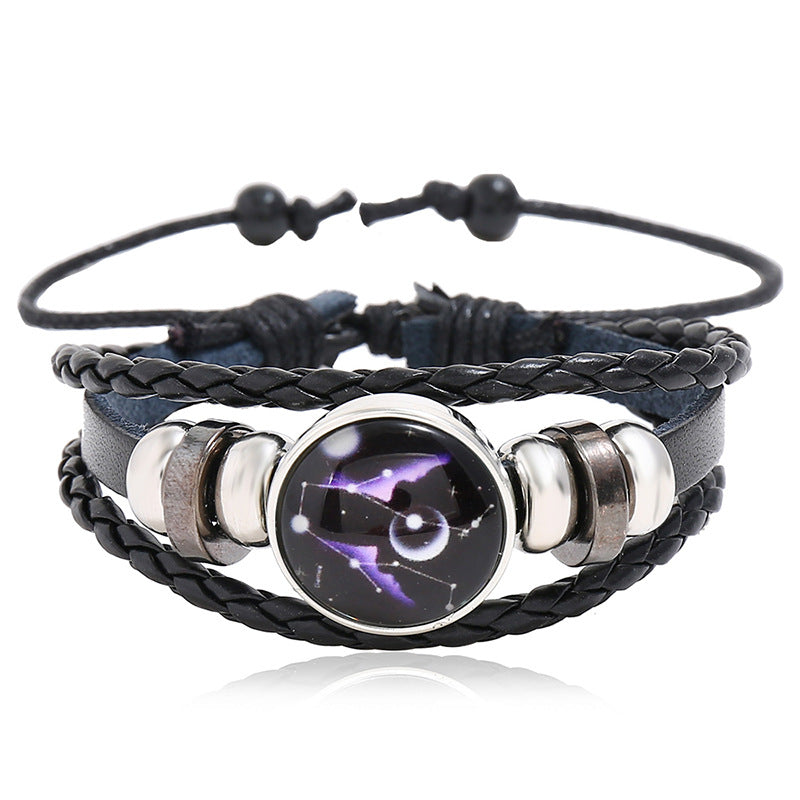 Rinderleder-Paar, kleines Geschenk, leuchtende Armbänder