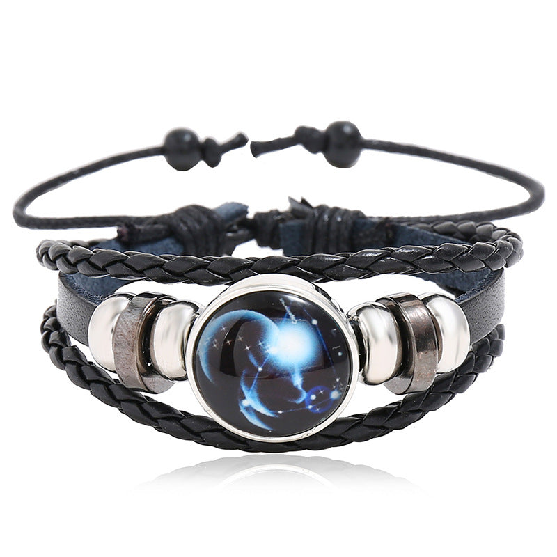 Rinderleder-Paar, kleines Geschenk, leuchtende Armbänder