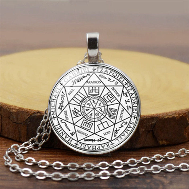 Women's Seven Angels Time Stone Vintage Sweater Necklaces