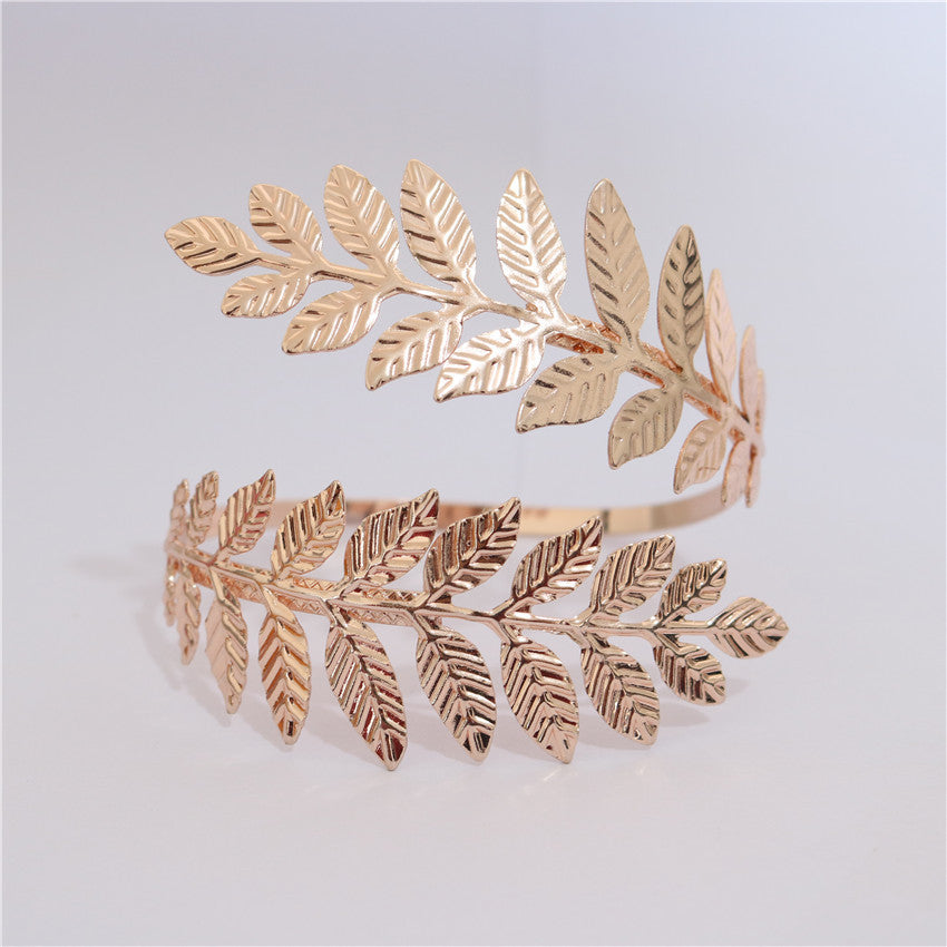 Armband Fashion Roman Goddess Branches Leaves Personality Punk Bracelet