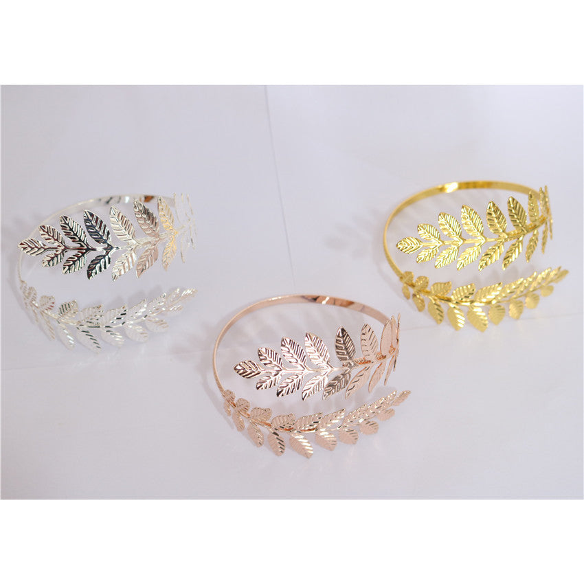 Armband Fashion Roman Goddess Branches Leaves Personality Punk Bracelet