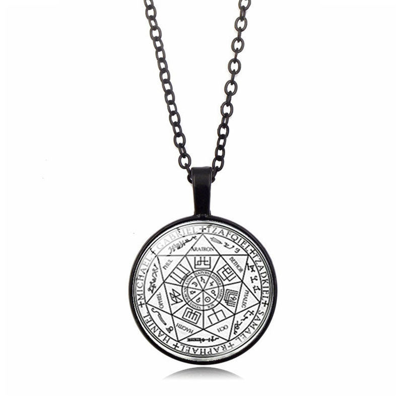 Women's Seven Angels Time Stone Vintage Sweater Necklaces
