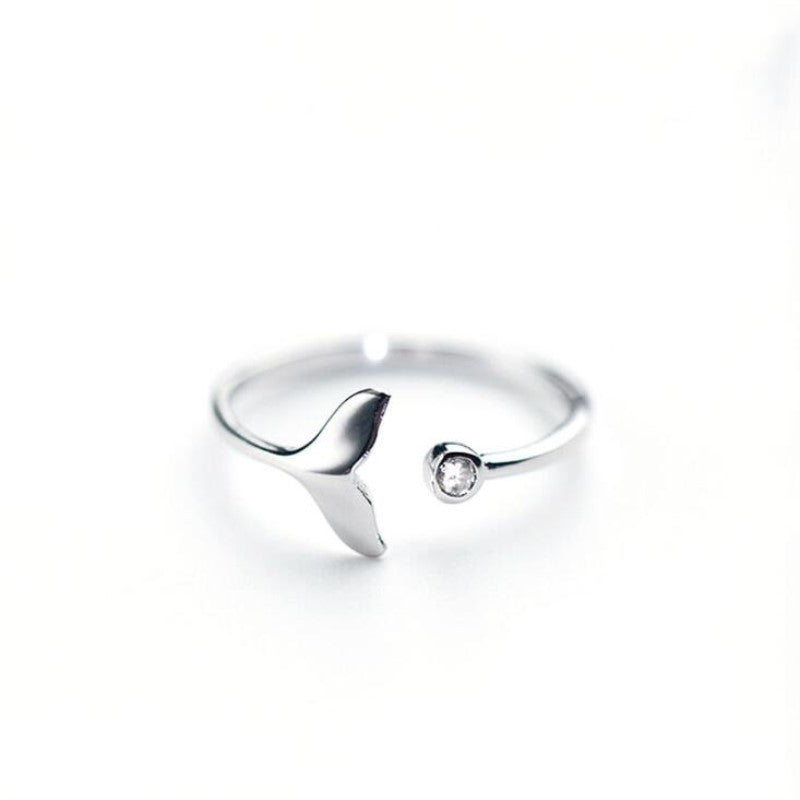 Korean Chic Unique Fishtail Wave Mermaid Ring