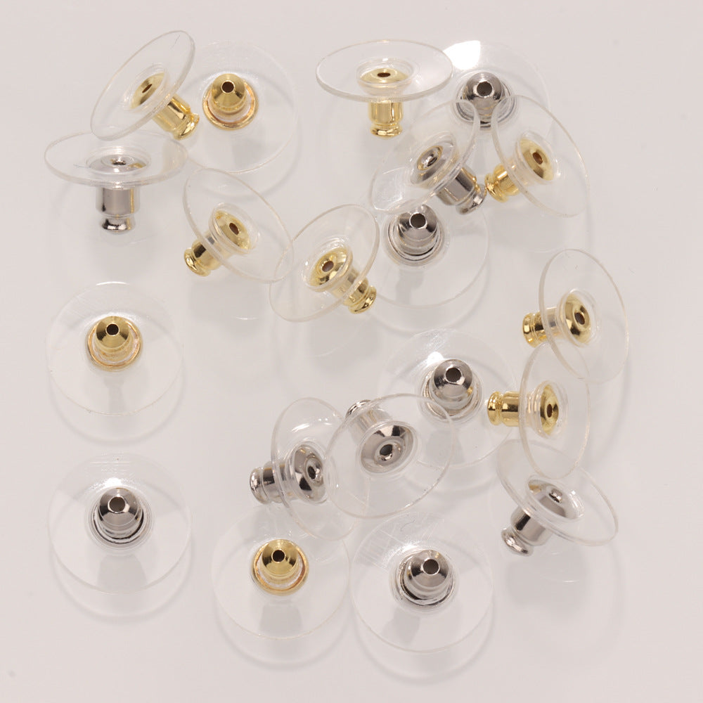 Transparent Silicone Hamburger Earplugs Ufo Earplug Stud Earrings