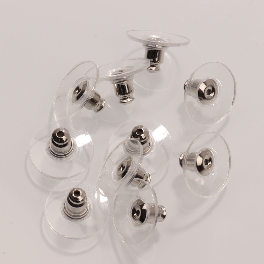 Transparent Silicone Hamburger Earplugs Ufo Earplug Stud Earrings