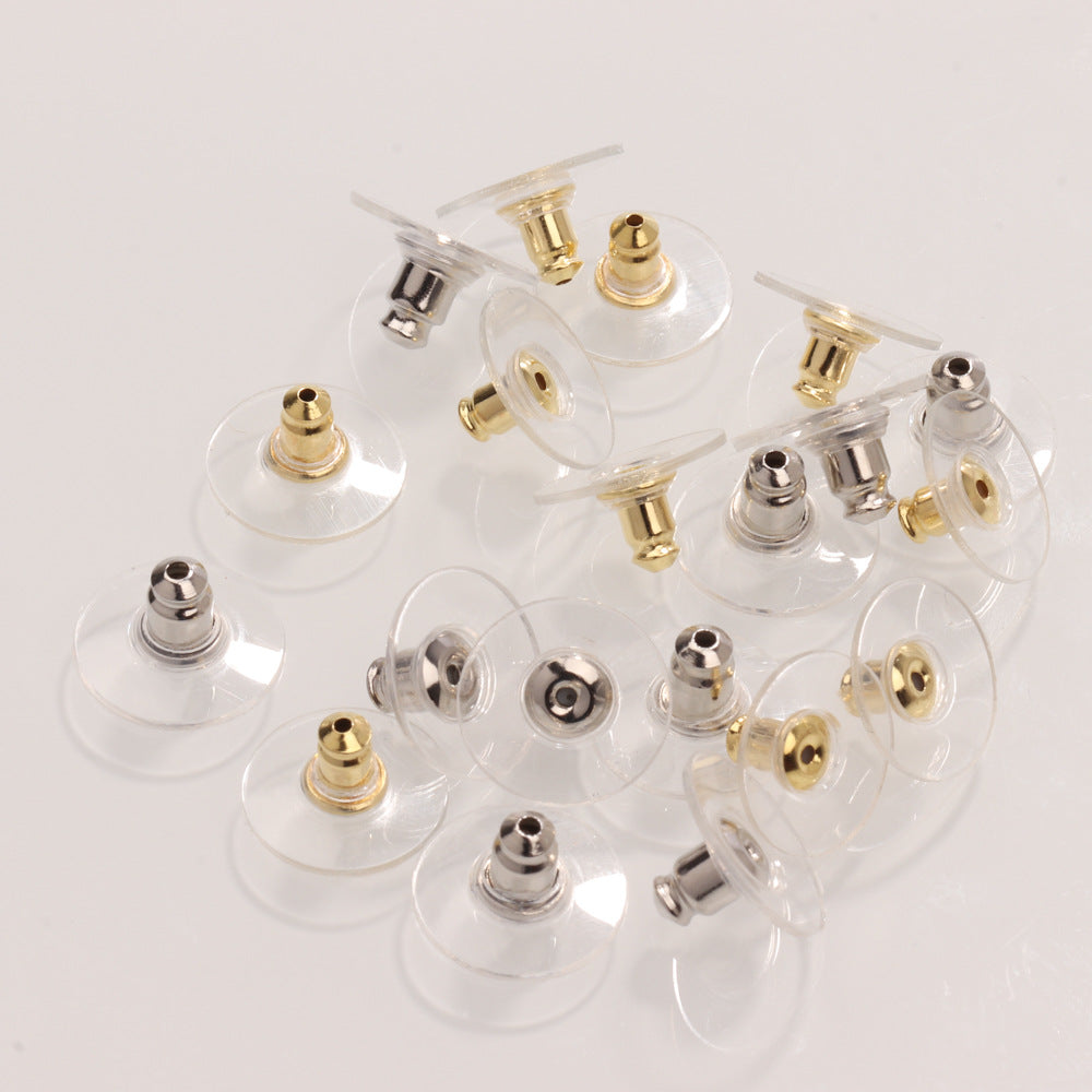 Transparent Silicone Hamburger Earplugs Ufo Earplug Stud Earrings
