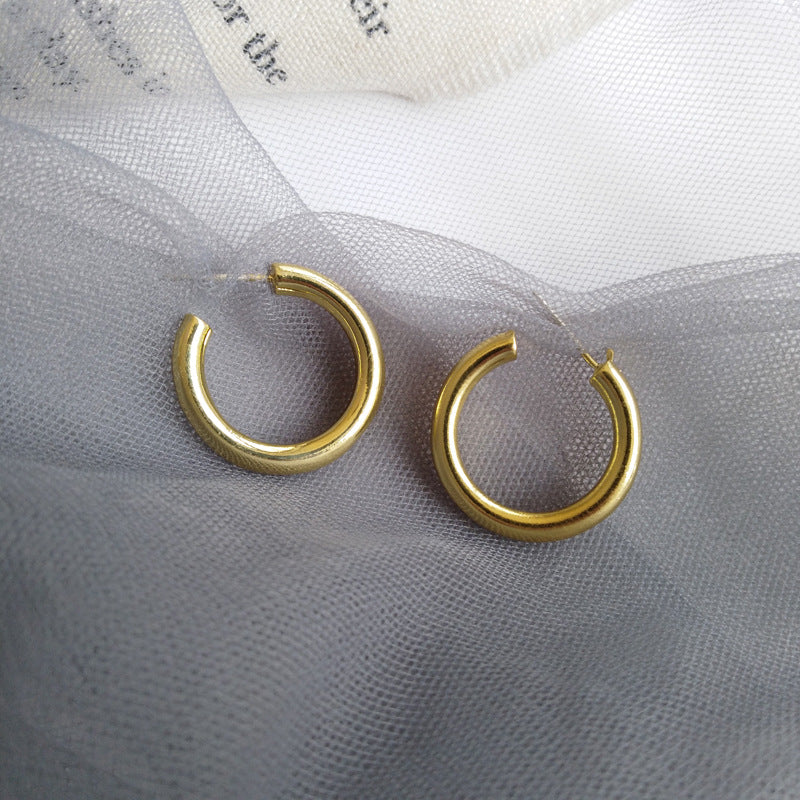 Hipster Hip Hop Cool Simple mot oreille personnalité gracieuse boucles d'oreilles