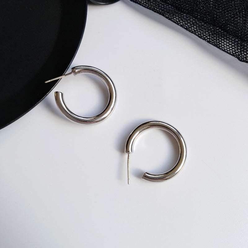 Hipster Hip Hop Cool Simple mot oreille personnalité gracieuse boucles d'oreilles