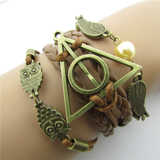 Retro Harry Potter Peace Dove Owl Bracelets