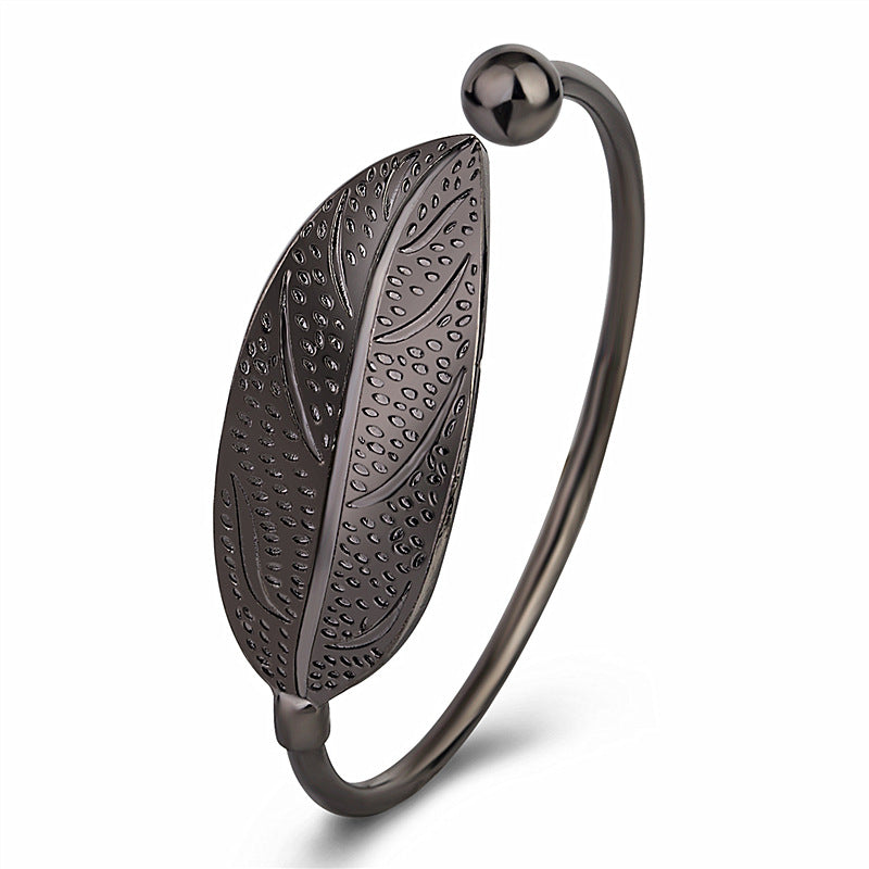 Leaf Sweet Art Elegant Fresh Shaped Bracelet