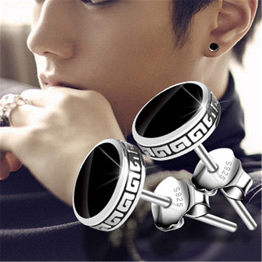 Men's Korean Hipster Personality Dripping Simple Domineering Earrings