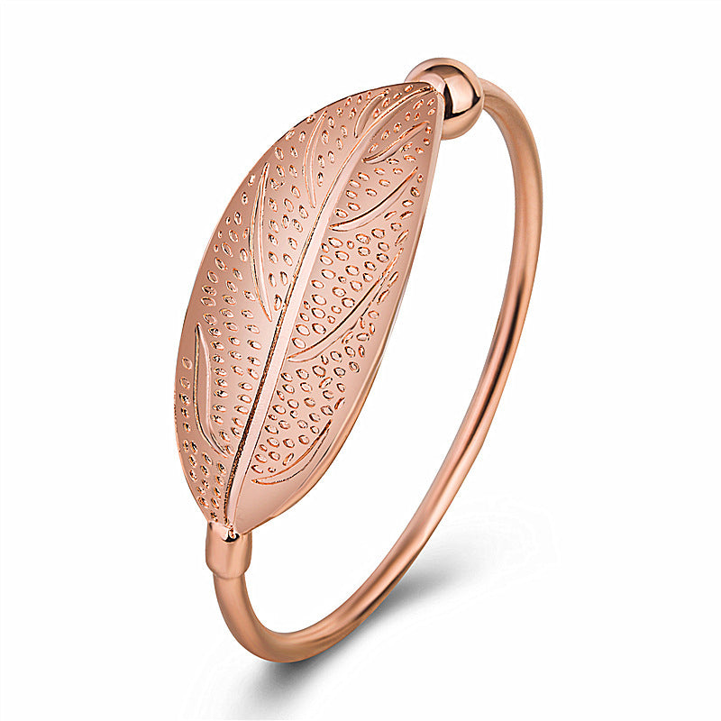 Leaf Sweet Art Elegant Fresh Shaped Bracelet