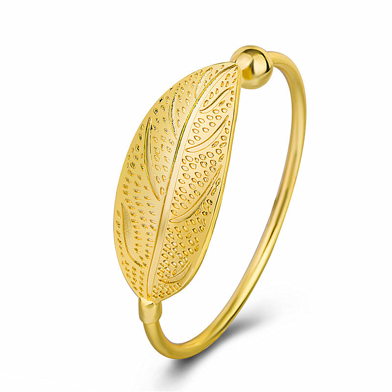 Leaf Sweet Art Elegant Fresh Shaped Bracelet