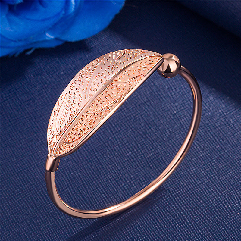 Leaf Sweet Art Elegant Fresh Shaped Bracelet