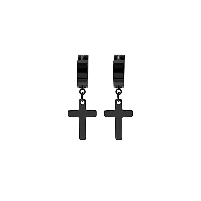 Women's & Men's Steel Cross Shelf Punk Rock And Rings