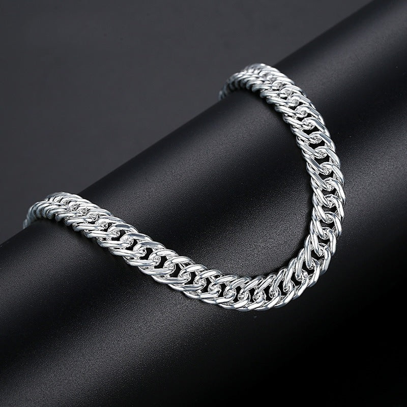 Men's Domineering Horsewhip Metal Chain Hip Hop High Street Bracelets