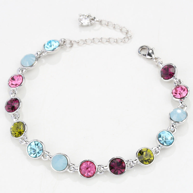 Women's Colorful Crystal Korean Style Jewelry Live Bracelets