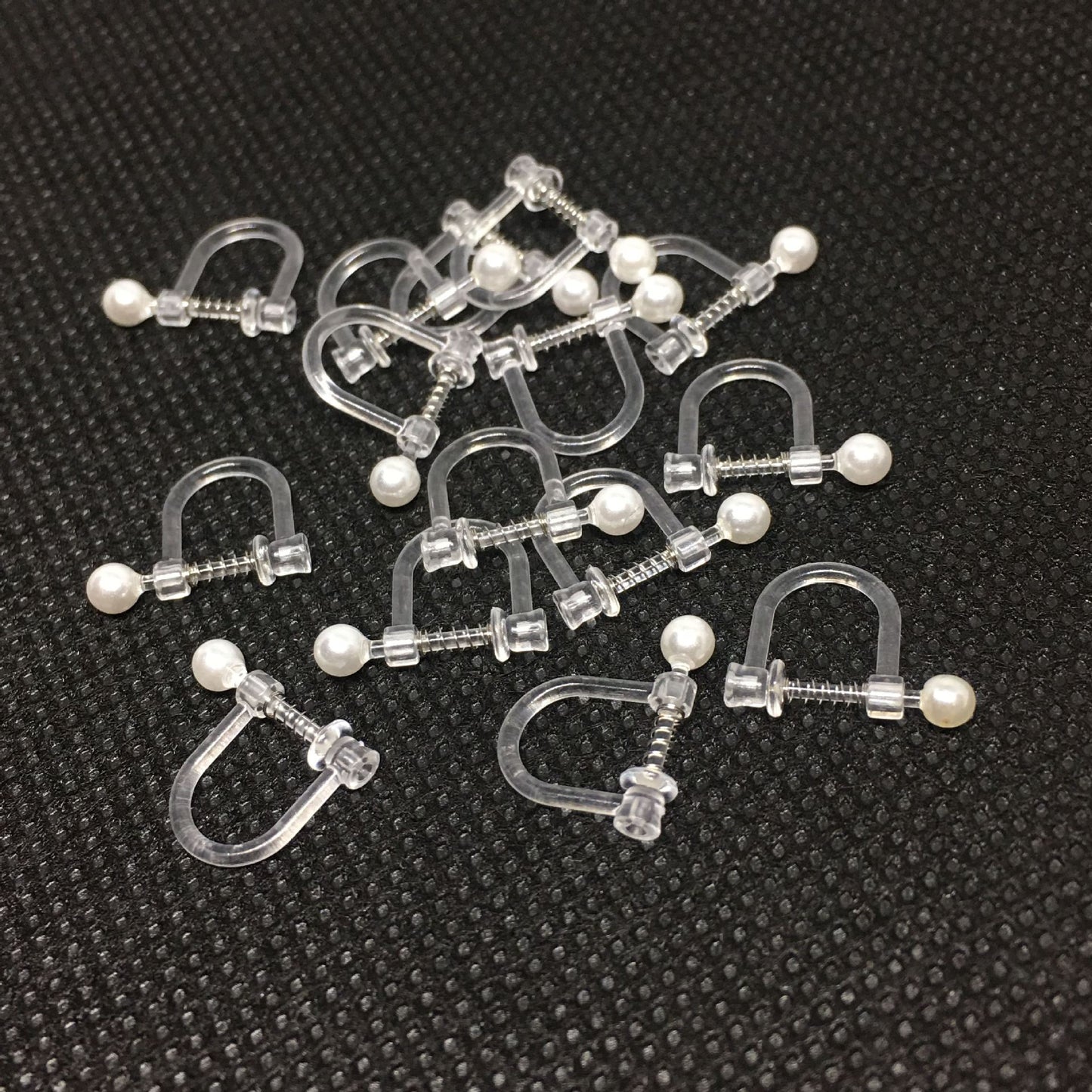 Transparent Resin Pearl U-shaped Converter Imitation Ear Clip