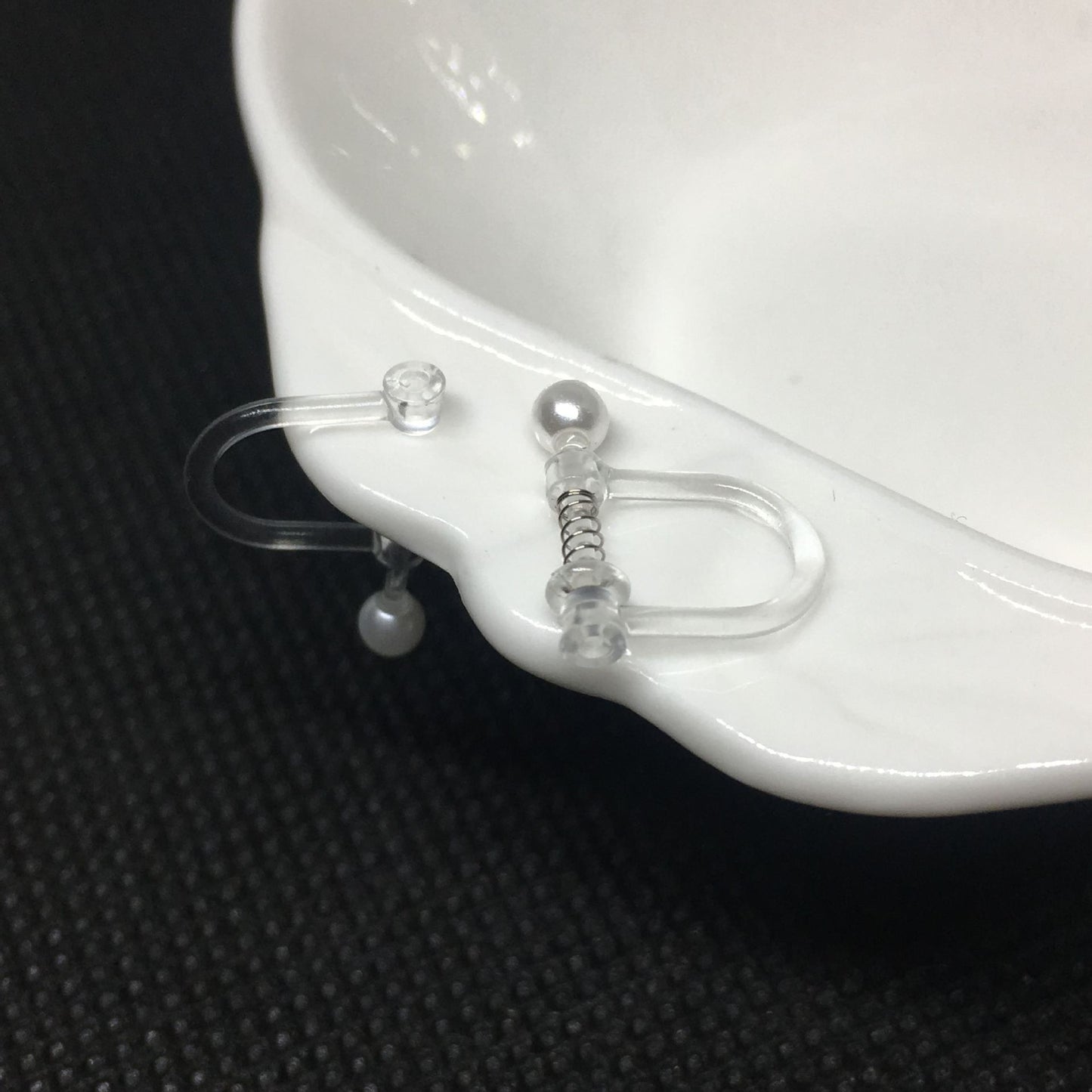 Transparent Resin Pearl U-shaped Converter Imitation Ear Clip