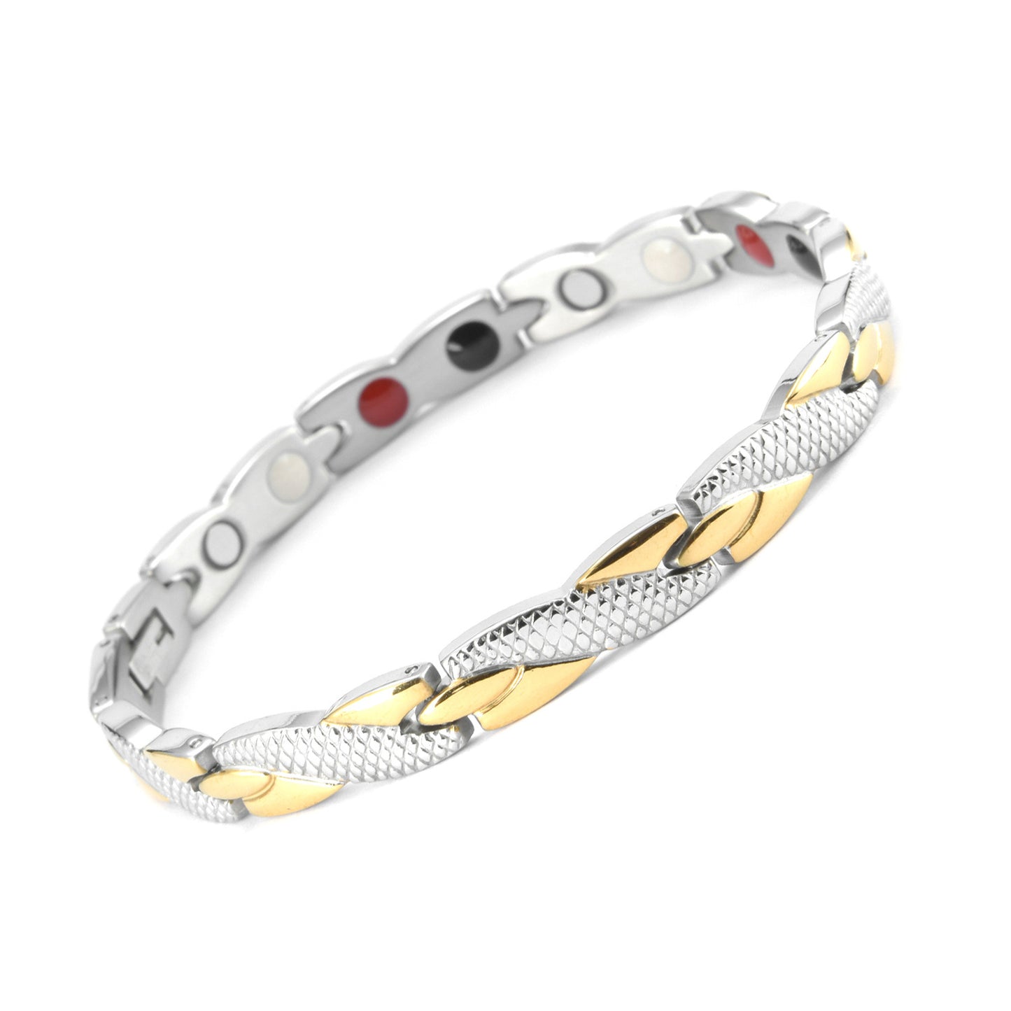 Herren-Armbänder aus Edelstahl mit kreativem Schlangenmuster in Gold